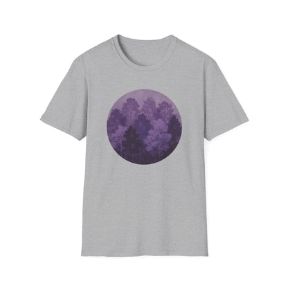 Purple Forest Oil Painting T-shirt
