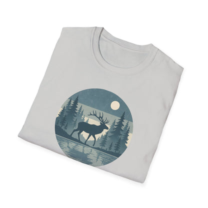 Elk Under Moonlight