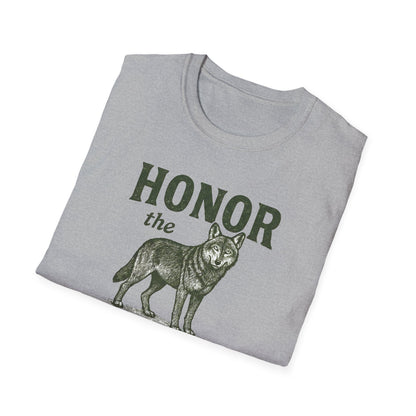 Honor The Natives Red Wolf
