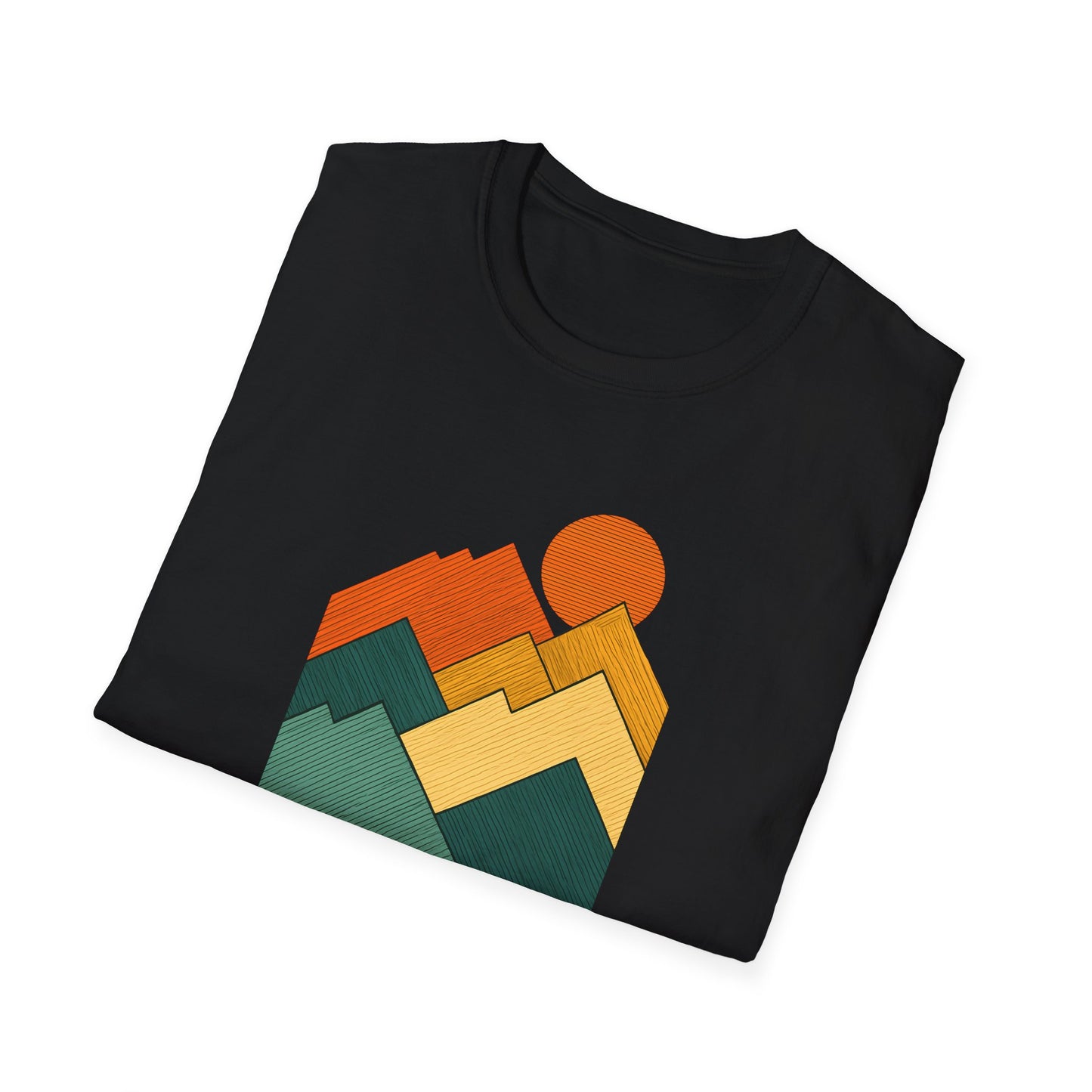 Sunset Over Lined Mountains T-shirt
