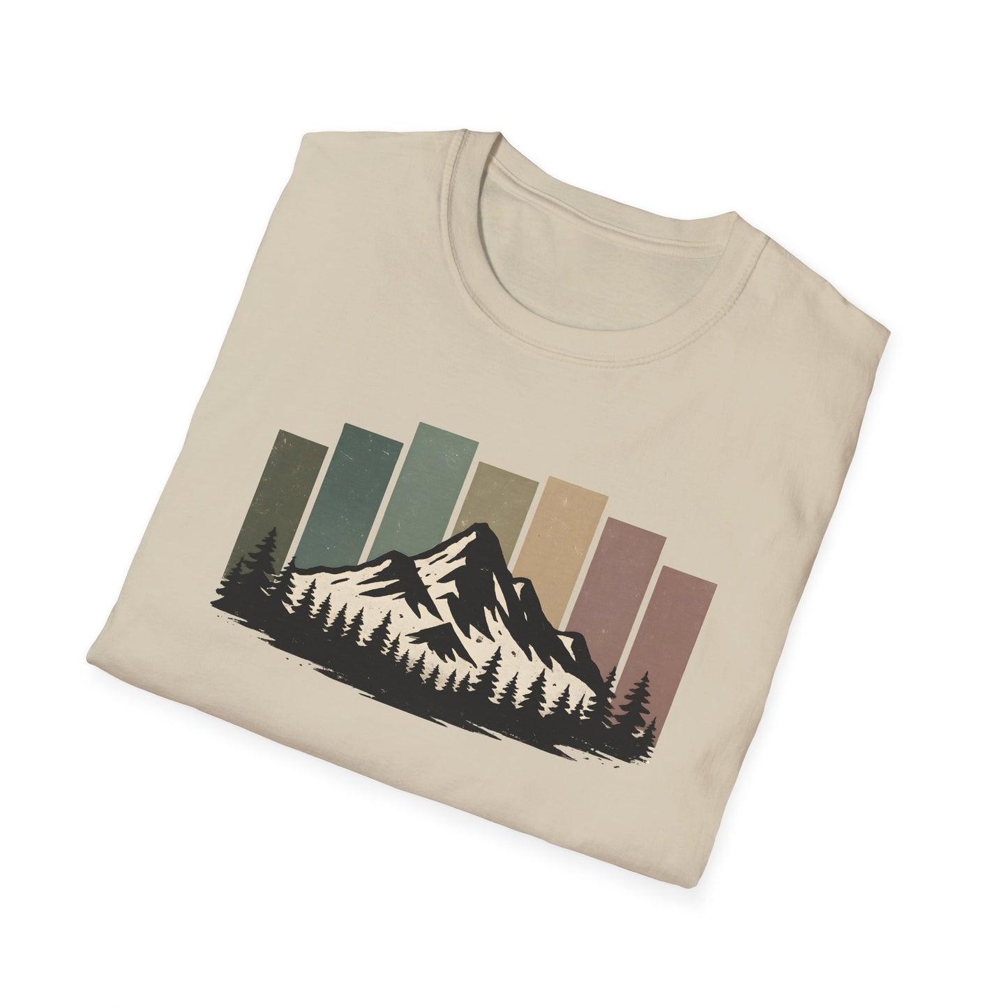 Mountain Peak Earth Tones T-shirt