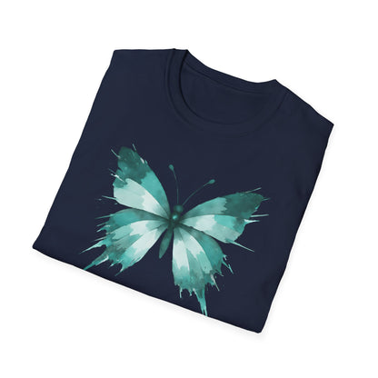 Butterfly Teal Watercolor