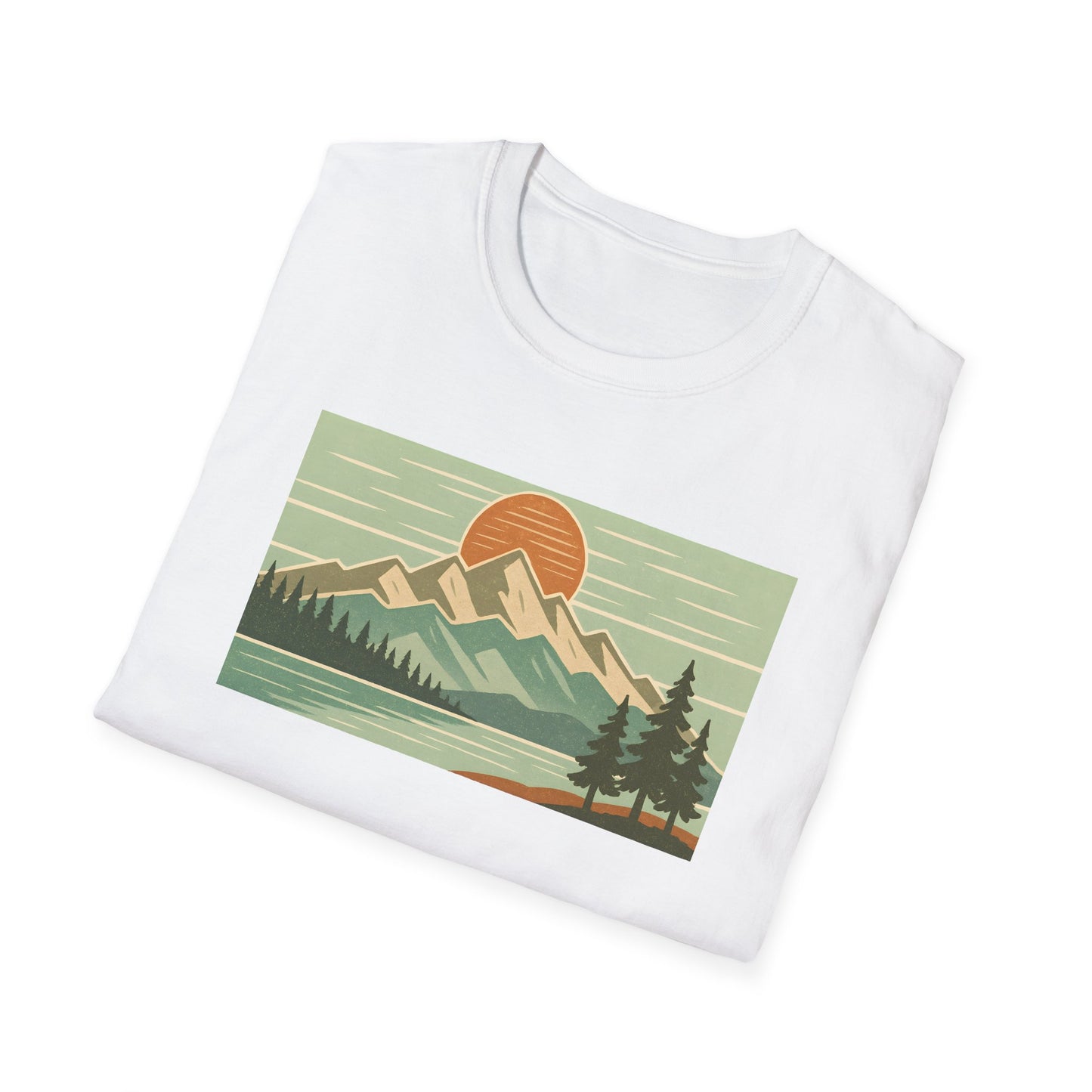 Retro Midday Mountain Peak T-shirt