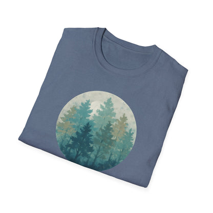 Forest Oil Painting Teals