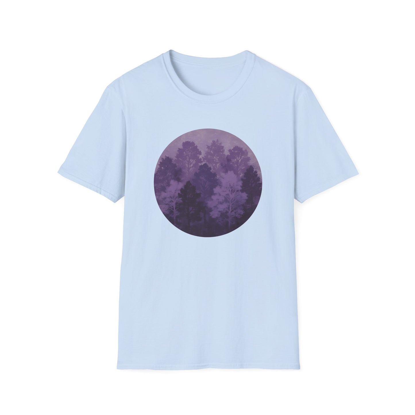 Purple Forest Oil Painting T-shirt