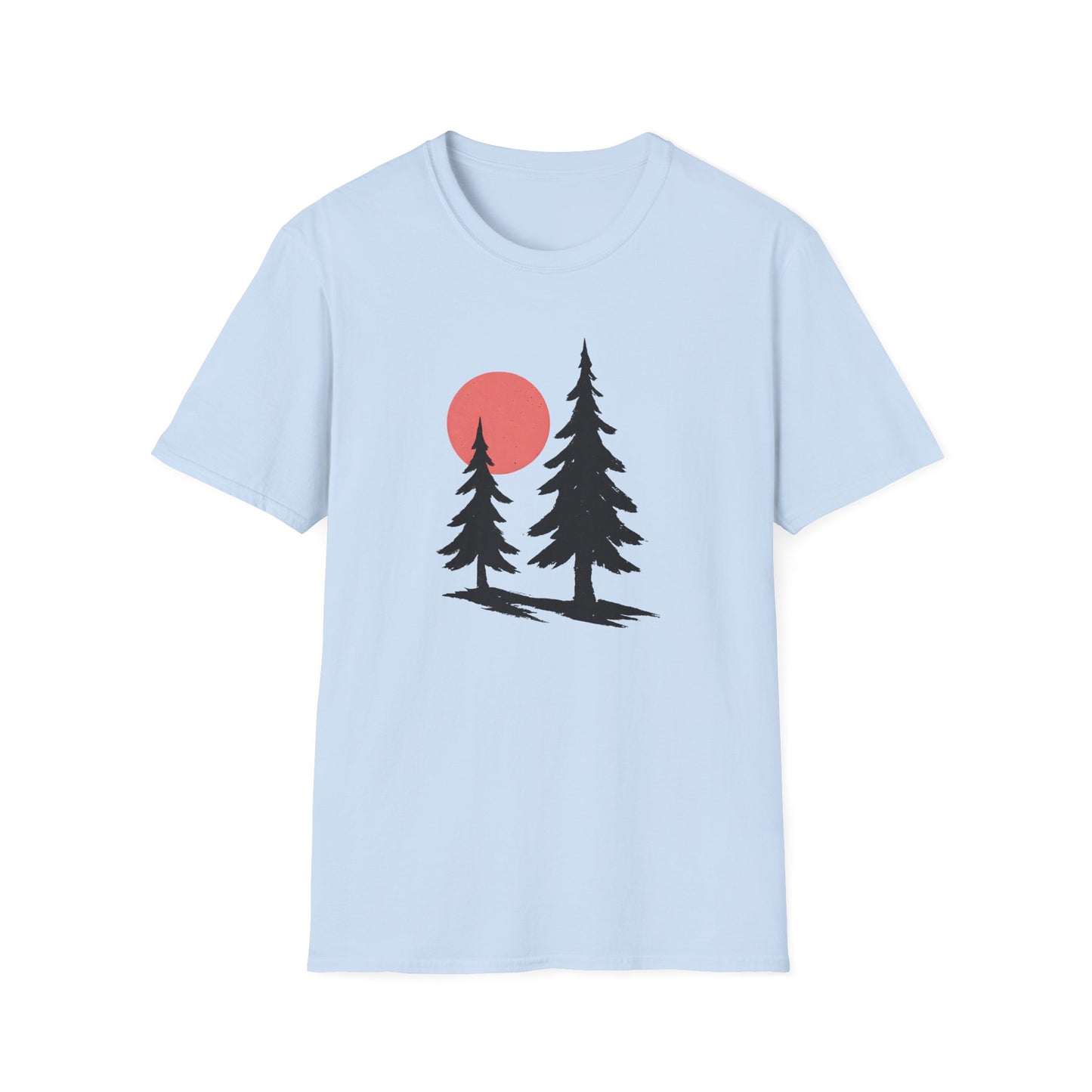 Serene Pines Under Sunset T-shirt