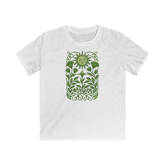 Children’s Serene Green Sunflower T-shirt