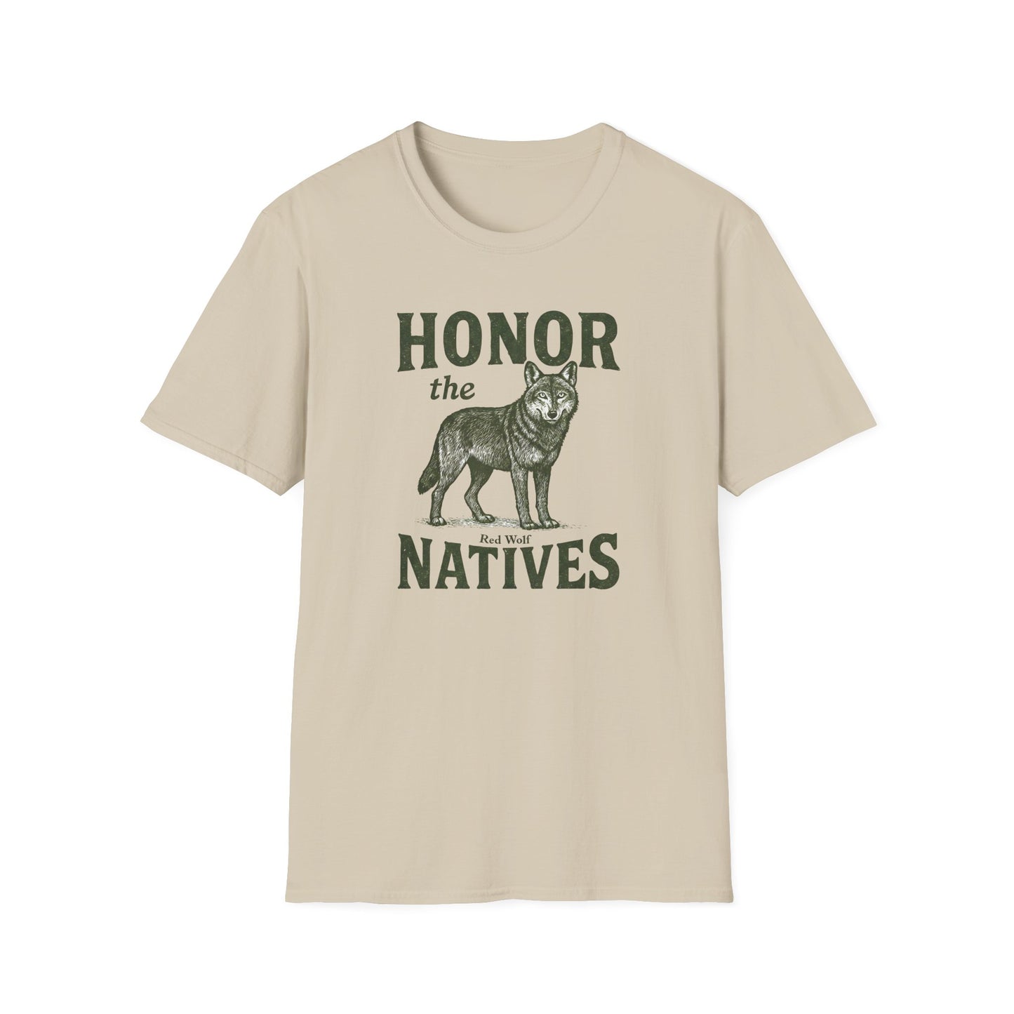 Honor The Natives Red Wolf