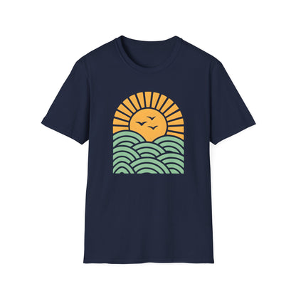 Sunrise Over Serene Waves T-shirt