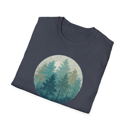 Forest Oil Painting Teals