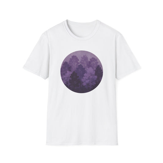 Purple Forest Oil Painting T-shirt