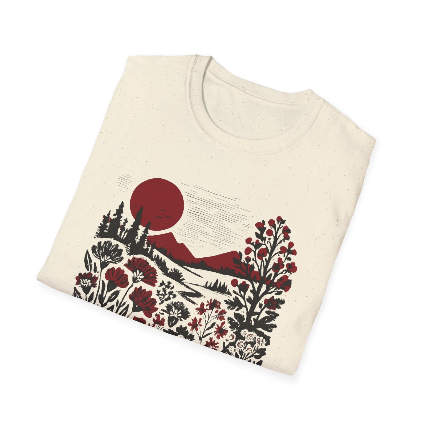 Burgundy Sunset Flora T-shirt