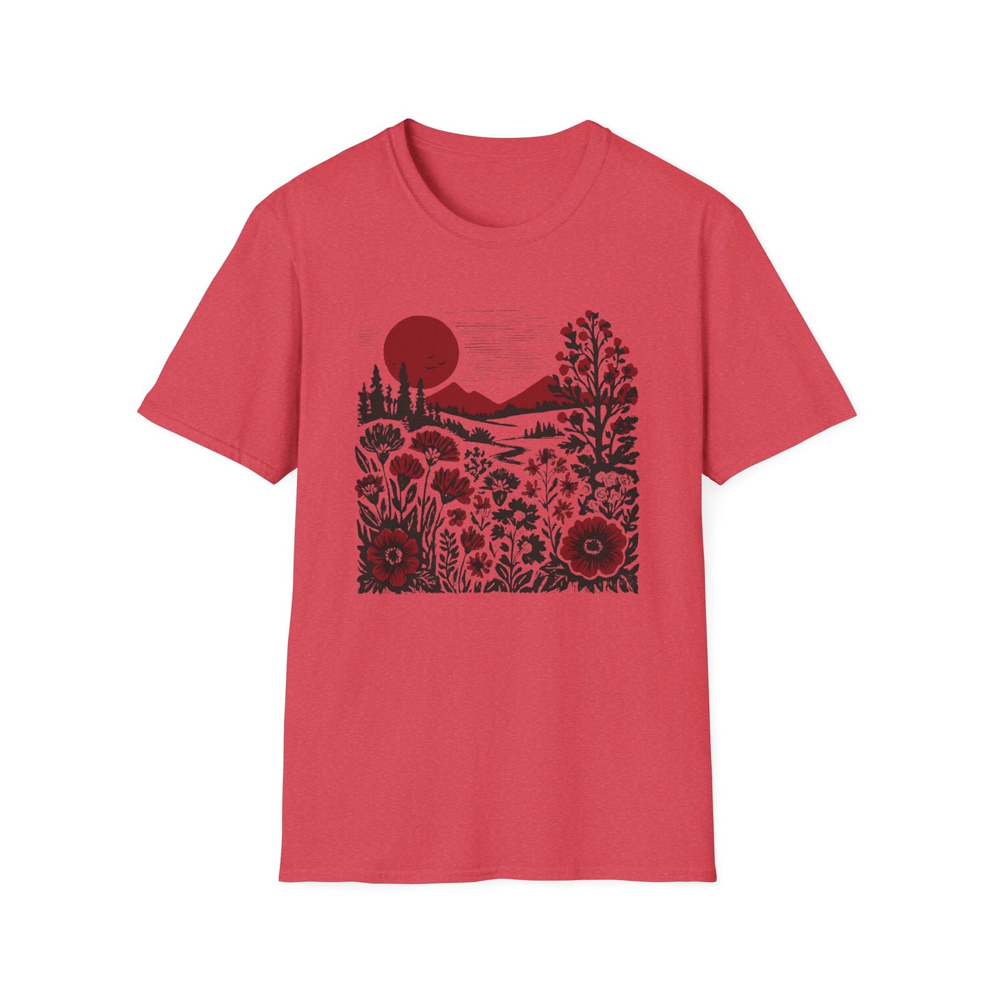 Burgundy Sunset Flora T-shirt