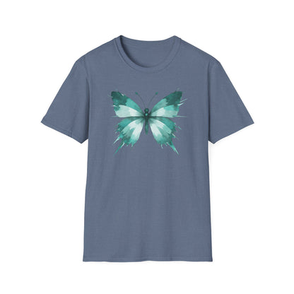 Butterfly Teal Watercolor