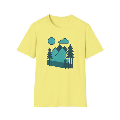 Minimalist Mountain Landscape T-shirt