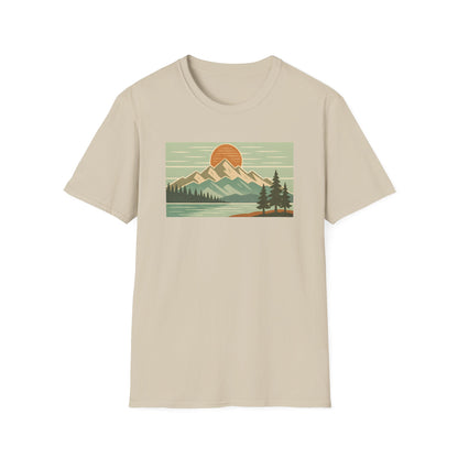 Retro Midday Mountain Peak T-shirt