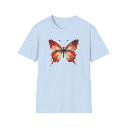 Watercolor Red Butterfly