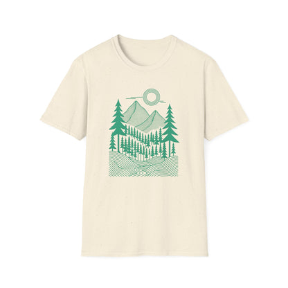 Geometrical Landscape Teal