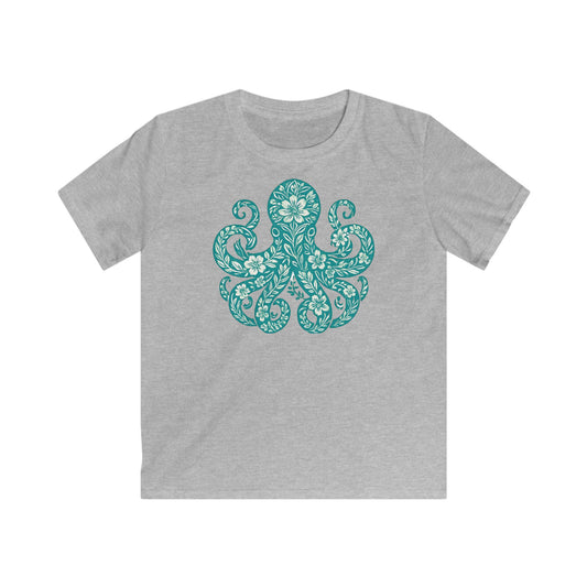 Children's Flowery Octopus T-shirt