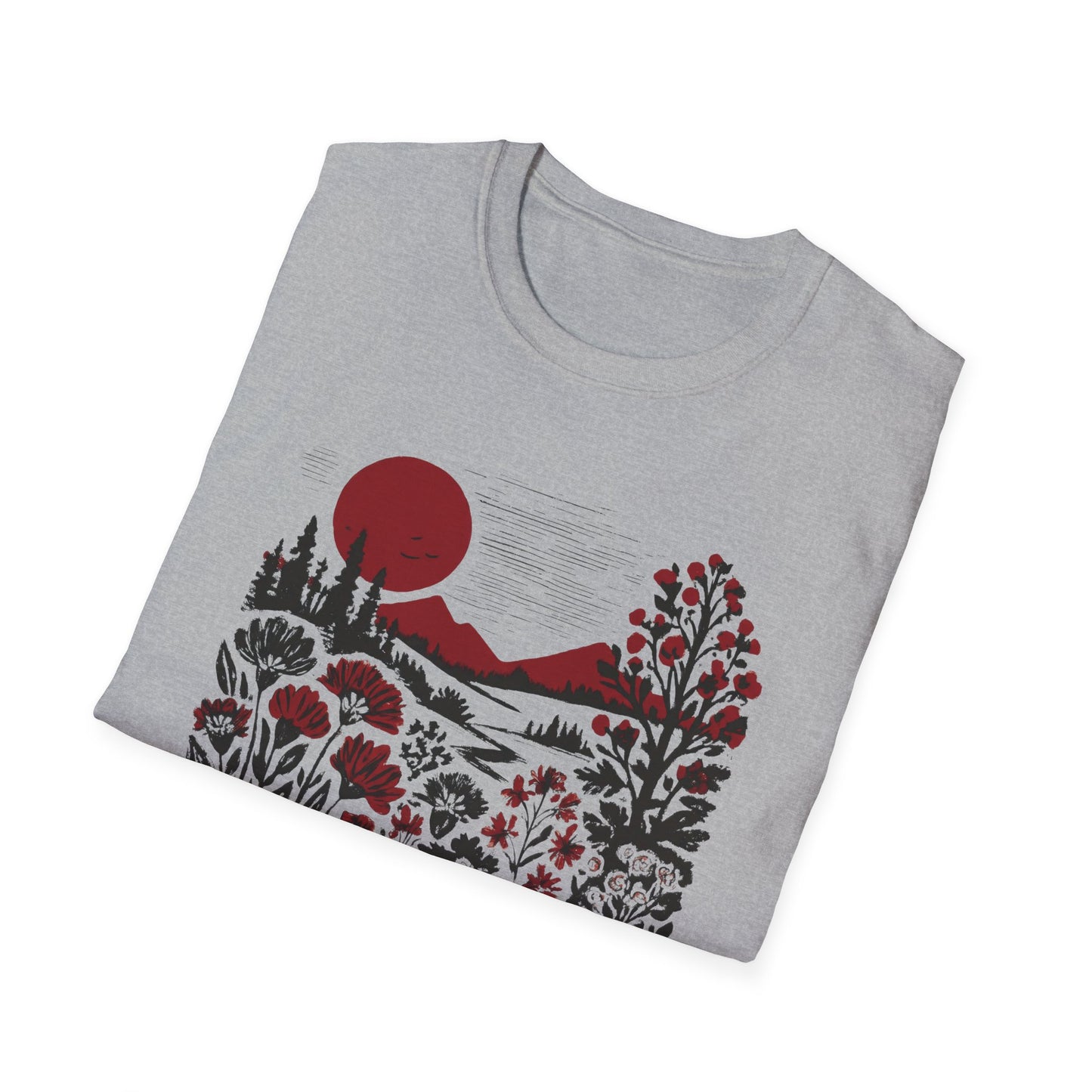 Burgundy Sunset Flora T-shirt