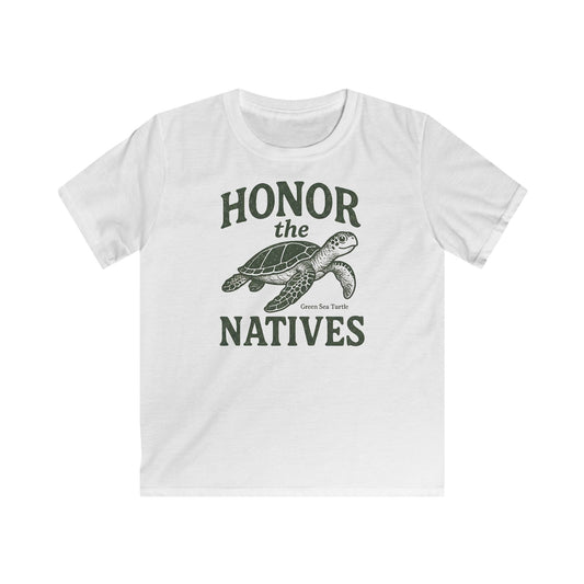 Children's Honor The Natives Green Sea Turtle T-shirt