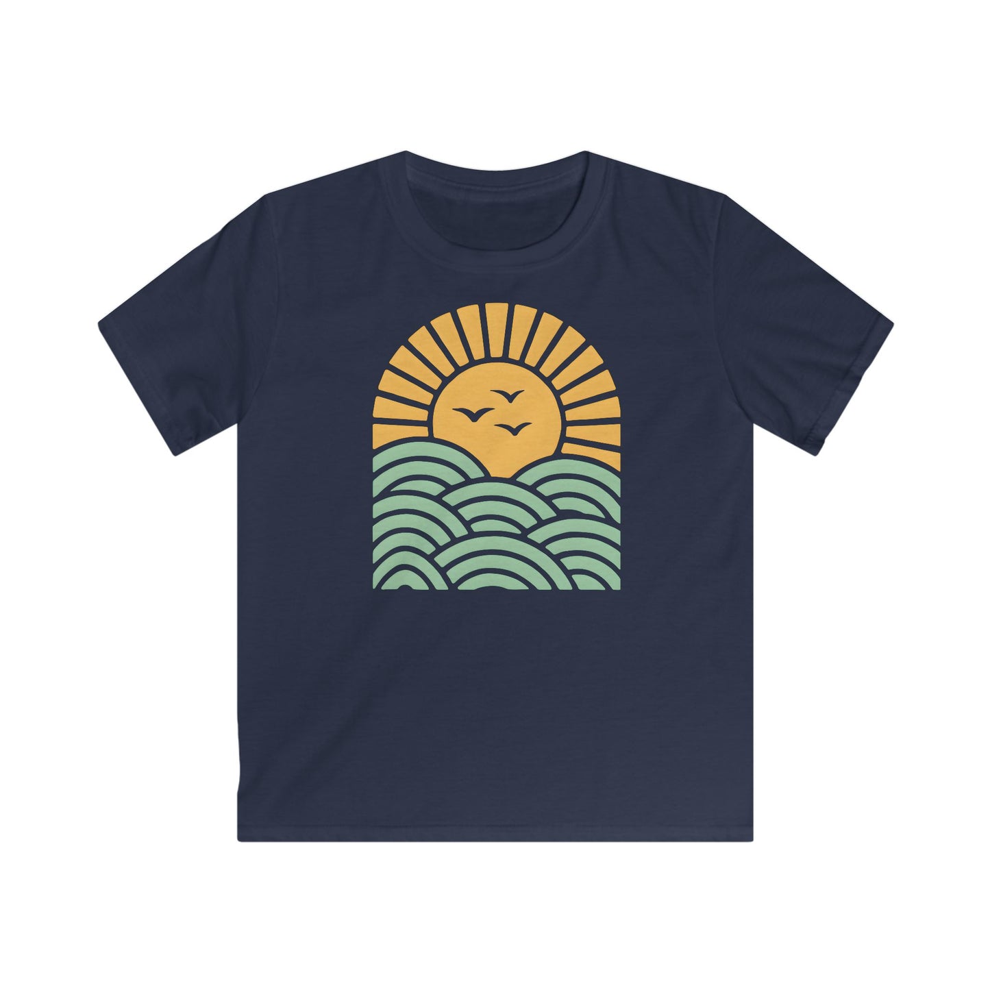 Children’s Sunrise Over Serene Waves T-shirt
