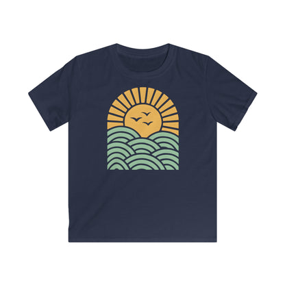 Children’s Sunrise Over Serene Waves T-shirt
