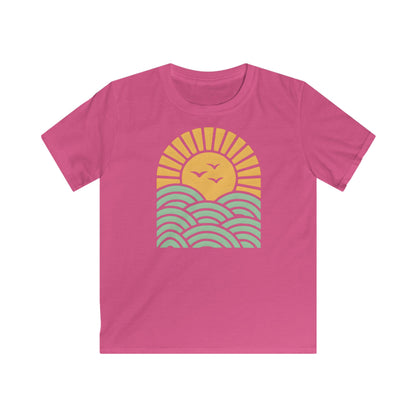 Children’s Sunrise Over Serene Waves T-shirt