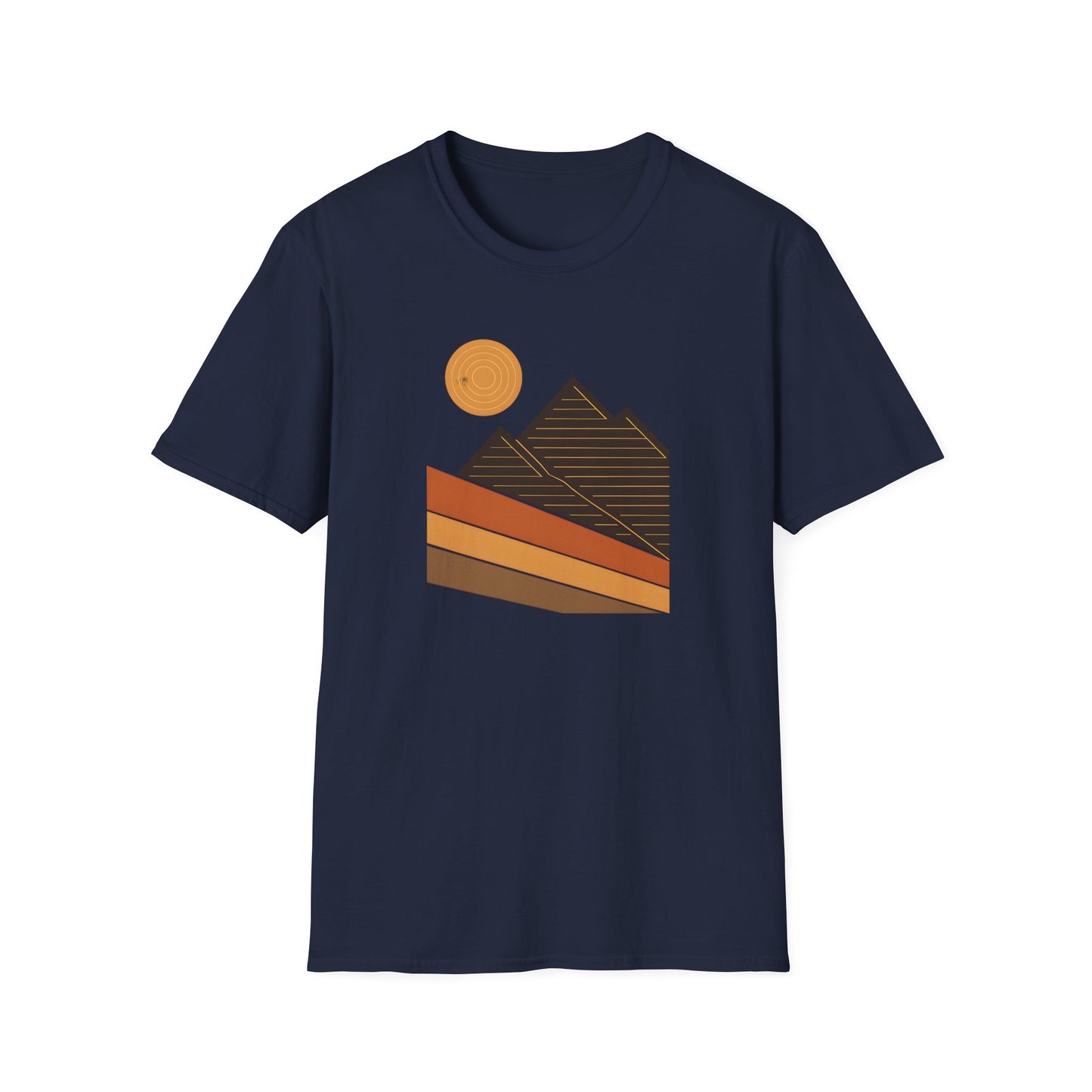 Geometric And Topographic Landscape T-shirt