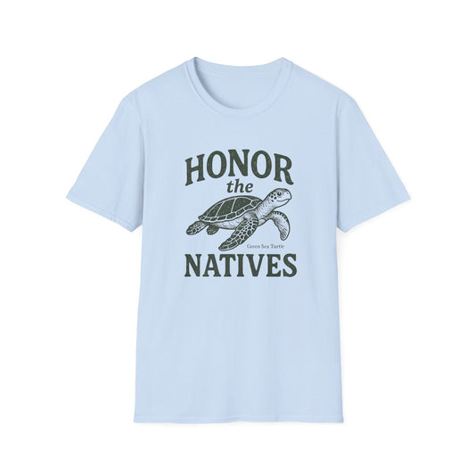 Honor The Natives Green Sea Turtle T-shirt
