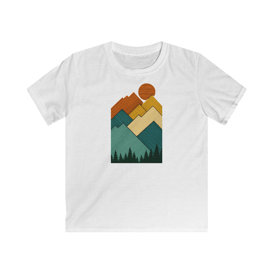 Children's Layered Sunset Landscape T-shirt