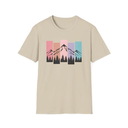 Retro Sunset Vertical Pastels T-shirt