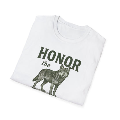 Honor The Natives Red Wolf