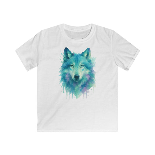 Children's Watercolor Wolf T-shirt