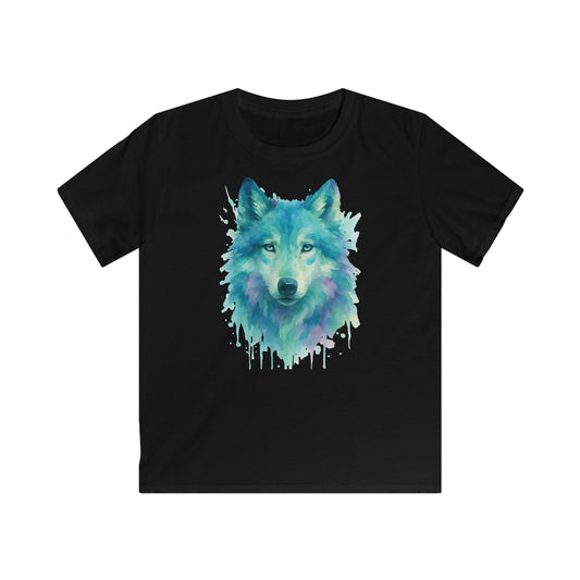 Children's Watercolor Wolf T-shirt