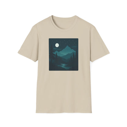 Dark Night Mountain Landscape