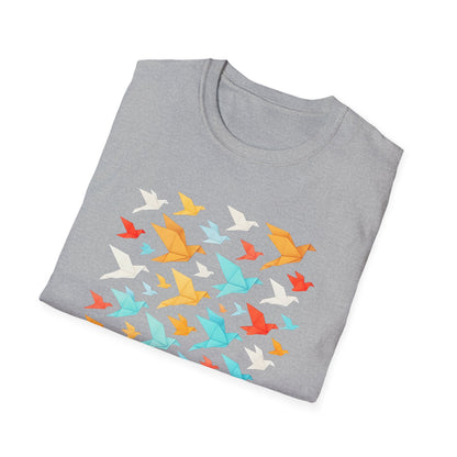 Origami Flock Of Birds T-shirt