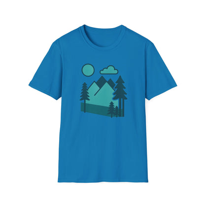 Minimalist Mountain Landscape T-shirt