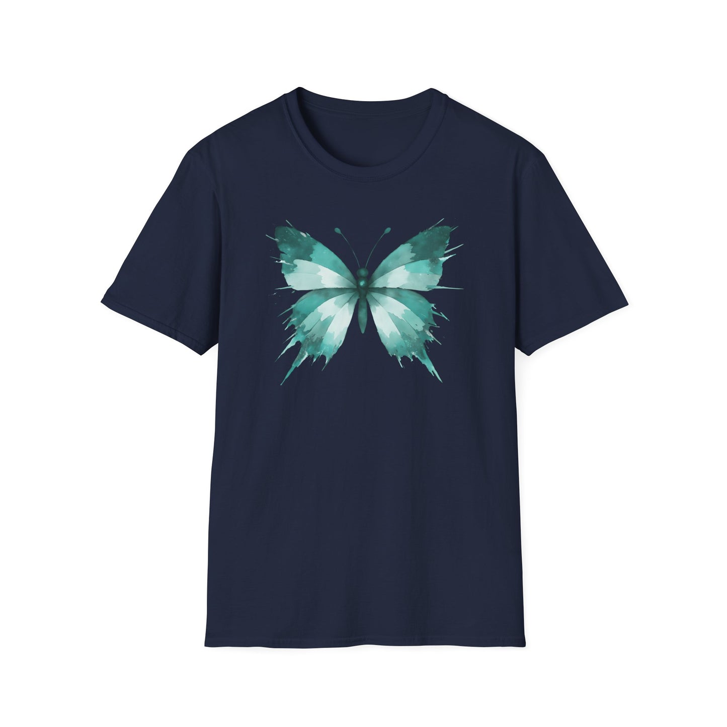 Butterfly Teal Watercolor