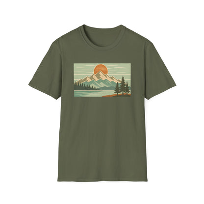 Retro Midday Mountain Peak T-shirt