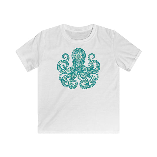 Children's Flowery Octopus T-shirt