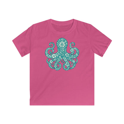 Children's Flowery Octopus T-shirt