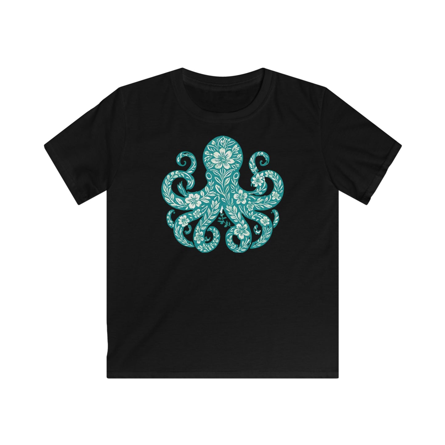 Children's Flowery Octopus T-shirt