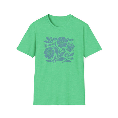 Flower Gathering Ink Print T-shirt