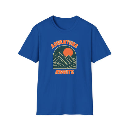Adventure Awaits Mountain Landscape T-shirt