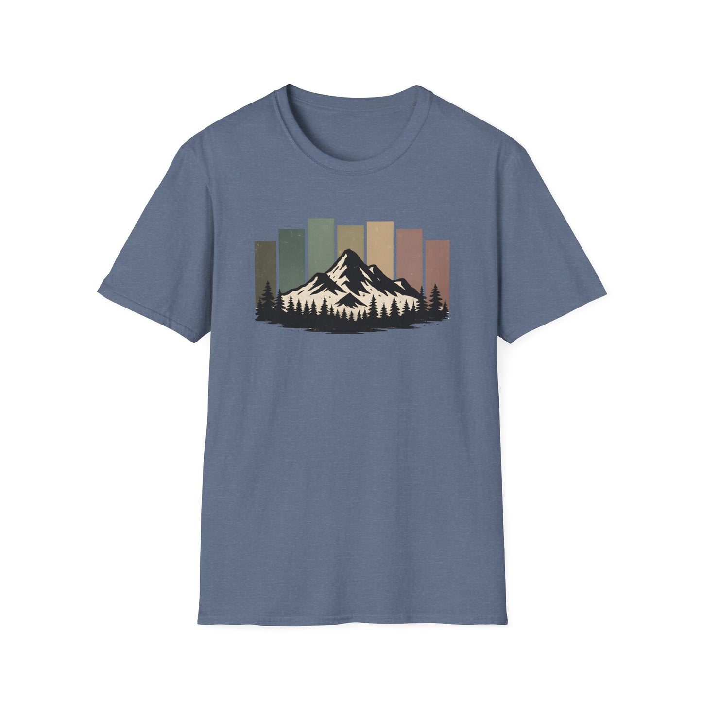 Mountain Peak Earth Tones T-shirt