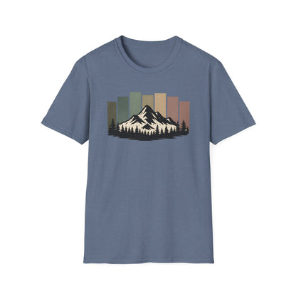 Mountain Peak Earth Tones T-shirt