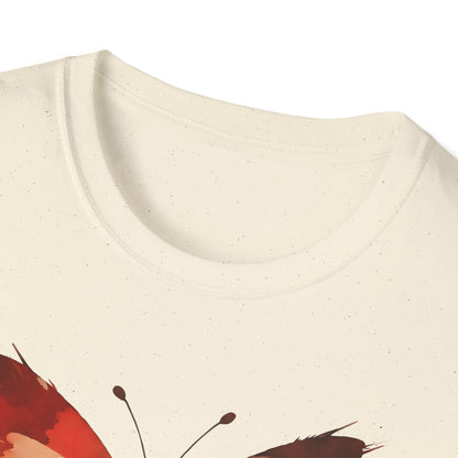 Watercolor Red Butterfly