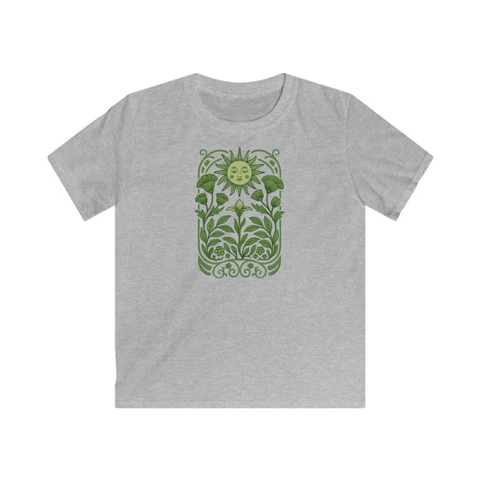 Children’s Serene Green Sunflower T-shirt
