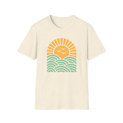 Sunrise Over Serene Waves T-shirt